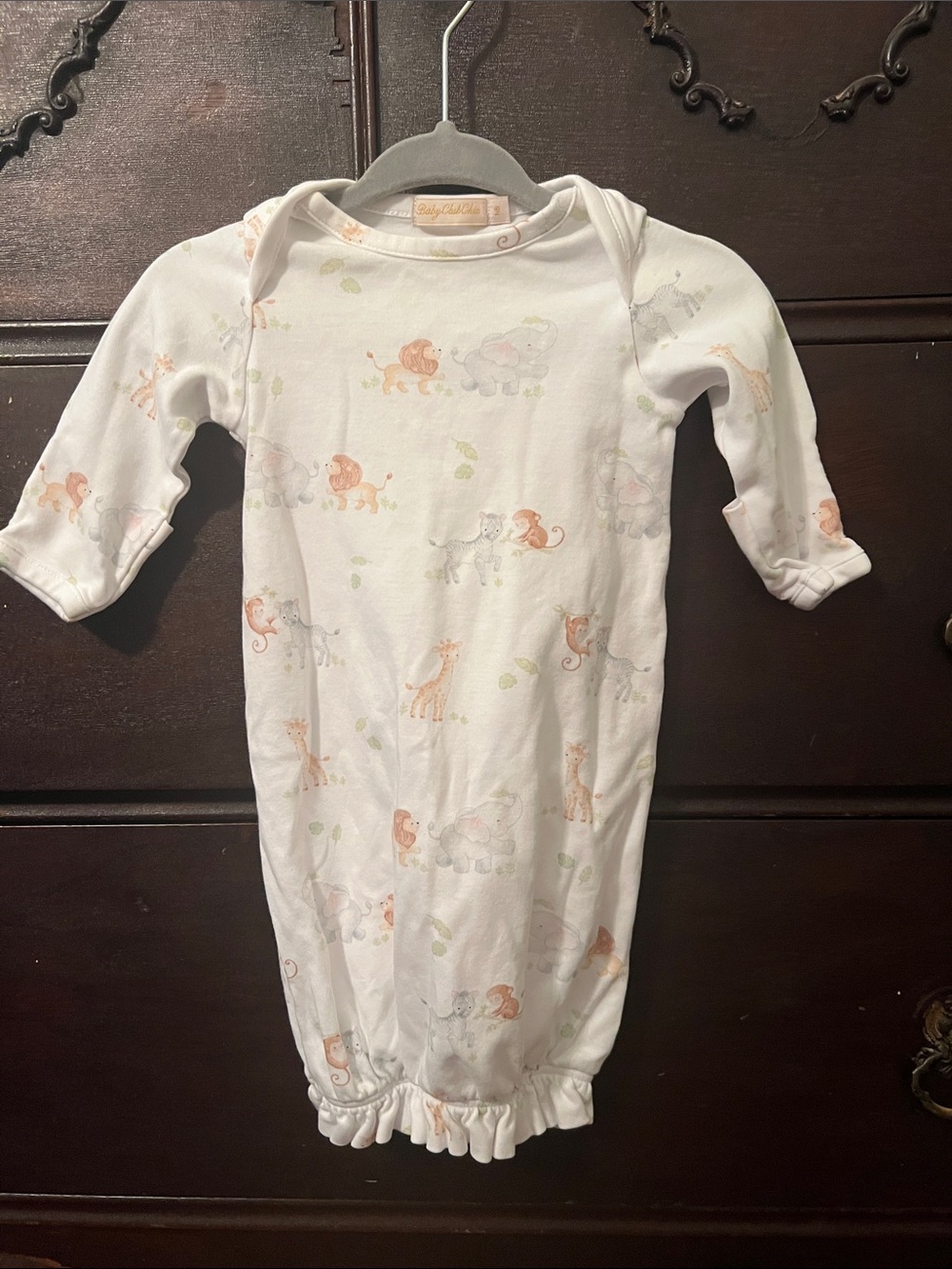 Baby Sleep Sack with Watercolor Animal Prints